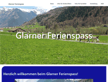 Tablet Screenshot of glarnerferienspass.ch
